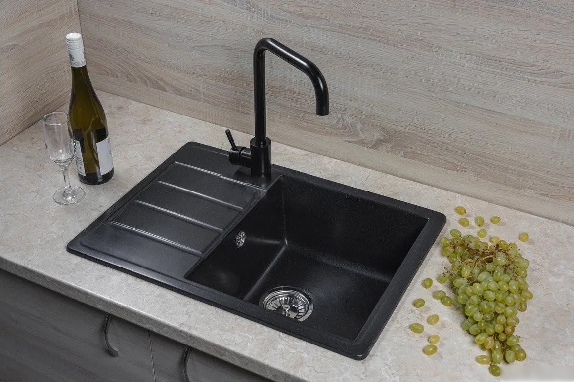 Кухонная мойка Marblan Recta R (оникс) - фото товара