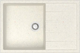 Кухонная мойка MARRBAXX Карельский камень модель 161/Q7 F161Q007 (белый/хлопок) - изображение в каталоге