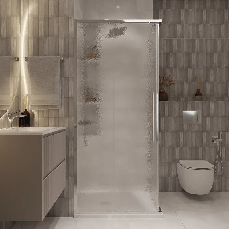 Душевой уголок Niagara NG-3623-34 90x90x195 (хром/шиншилла стекло) - фото товара