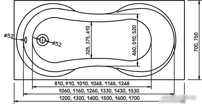 Ванна Relisan Lada (130x70) - фото товара