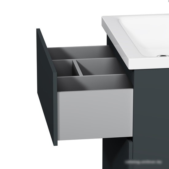 AM.PM Тумба под умывальник Gem 60 M90FSX06022GM32 (2 ящика, графит) – фото товара