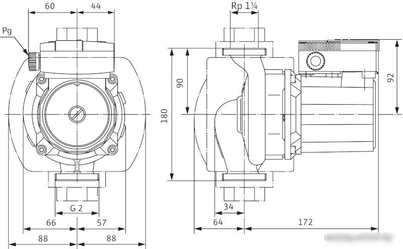 Циркуляционный насос Wilo TOP-Z 30/7 (3~400 V, PN 10, RG) - фото товара
