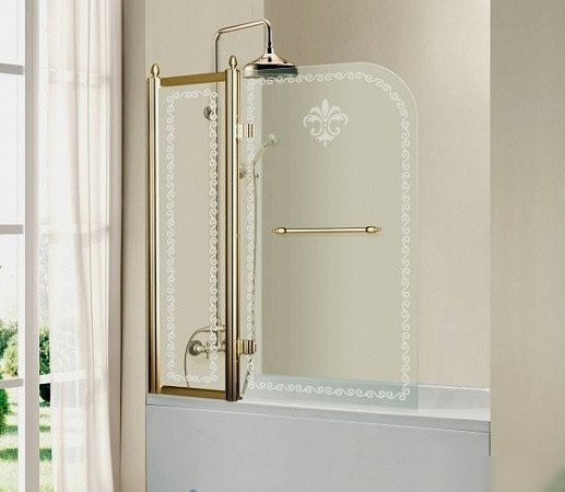 Душевая стенка Cezares RETRO-30/145-FIX-CP-Br (боковая) - фото товара