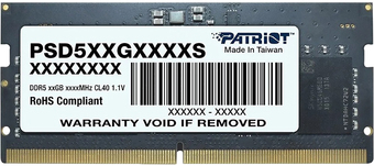 Оперативная память Patriot Signature Line 8ГБ DDR5 4800 МГц PSD58G480041S – изображение в каталоге