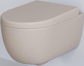 Унитаз Ambassador Abner 103T20401R (бежевый матовый, с толстым сиденьем) - изображение в каталоге