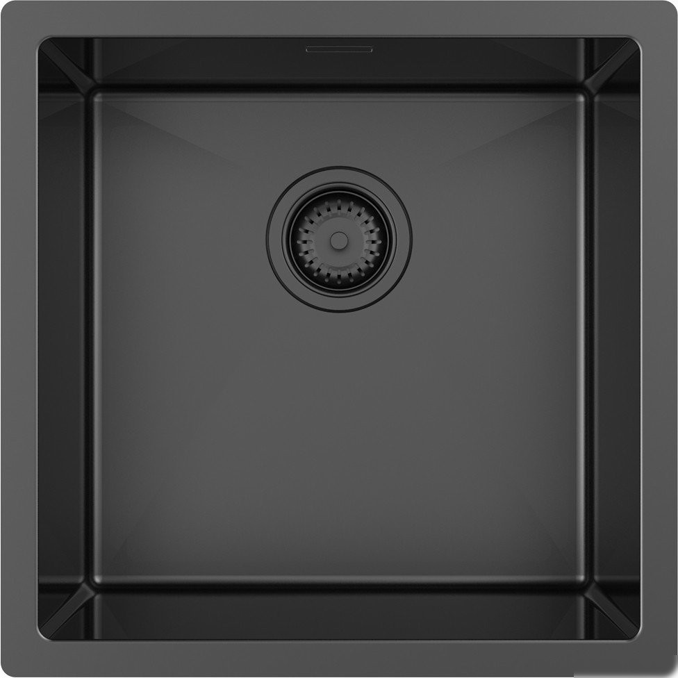 Кухонная мойка ZorG ZRN 4545 Premium + cмеситель Asgard Premium PVD Gunblack - фото товара