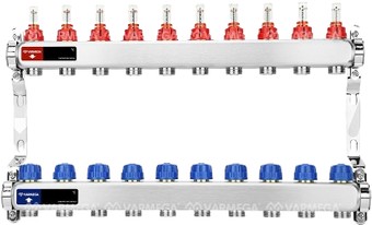 Запорная арматура Varmega Коллектор для теплого пола с расходомерами VM15110 ВР 1"