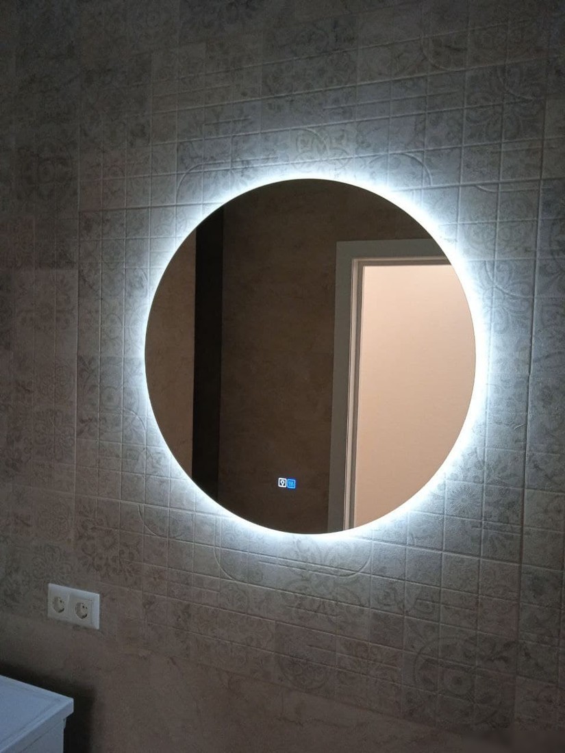 Пекам Зеркало Ring Fly-sp 80x80 ringFly-80x80sp (с подсветкой и подогревом, с сенсором на прикосновение) – фото товара