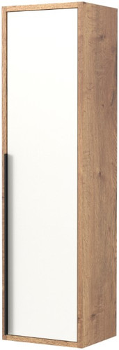 Дабер Шкаф-полупенал 015 СТ15.0.0.21Ч (дуб галифакс/белый/ручка черная) – изображение в каталоге