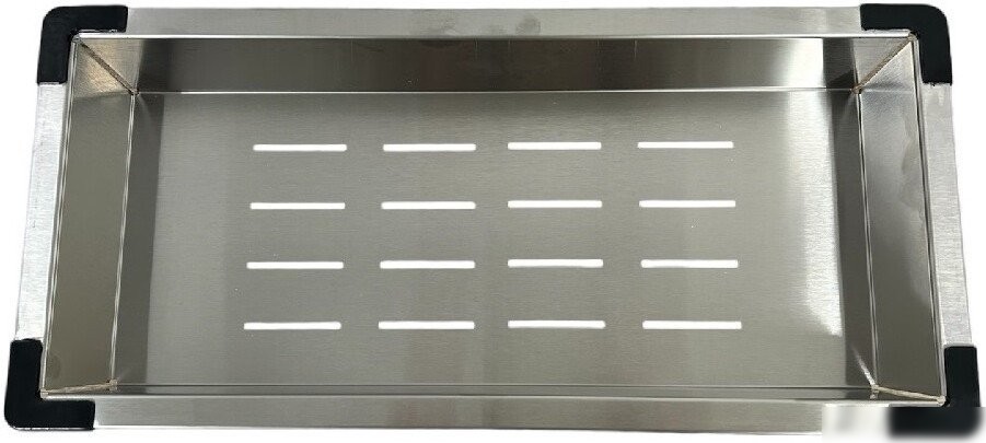 Кухонная мойка Schtoff Undermount Best Decor Silver 4545 + коландер K-1 BLACK + дозатор SD-1 SILVER - фото товара