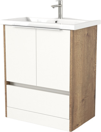 Дабер Тумба под умывальник 017 Andrea Elen 80 Т17.8А.0.21Б (дуб галифакс/белый/ручка белая) – изображение в каталоге