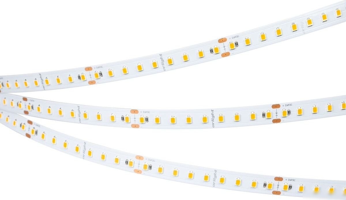 Светодиодная лента Arlight 8W/m 126Led/m 2835SMD холодный белый 5M UL-A126-10mm 24V White6000 044492 – фото товара