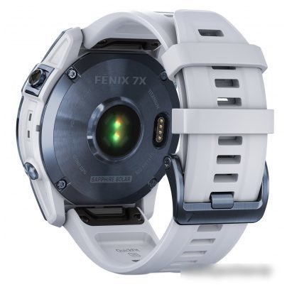 Умные часы Garmin Fenix 7X Sapphire Solar 51 мм (голубой минерал/белый камень) – фото товара