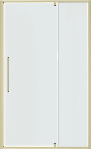 Душевая дверь Niagara Nova NG-45-12ASG 120х195 (золото сатин/прозрачное стекло) - изображение в каталоге