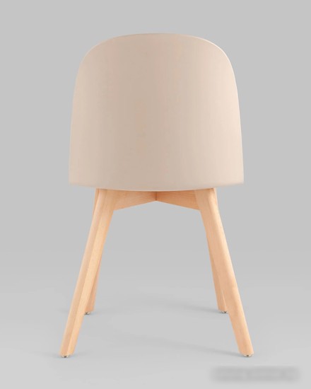 Стул Stool Group Fog с подушкой SL-7022DM (бежевый, деревянные ножки) – фото товара