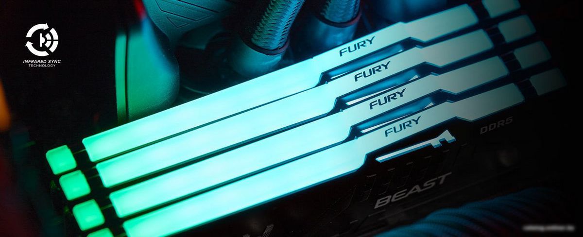Kingston FURY Beast RGB 32ГБ DDR5 5200 МГц KF552C40BB2A-32 – фото товара