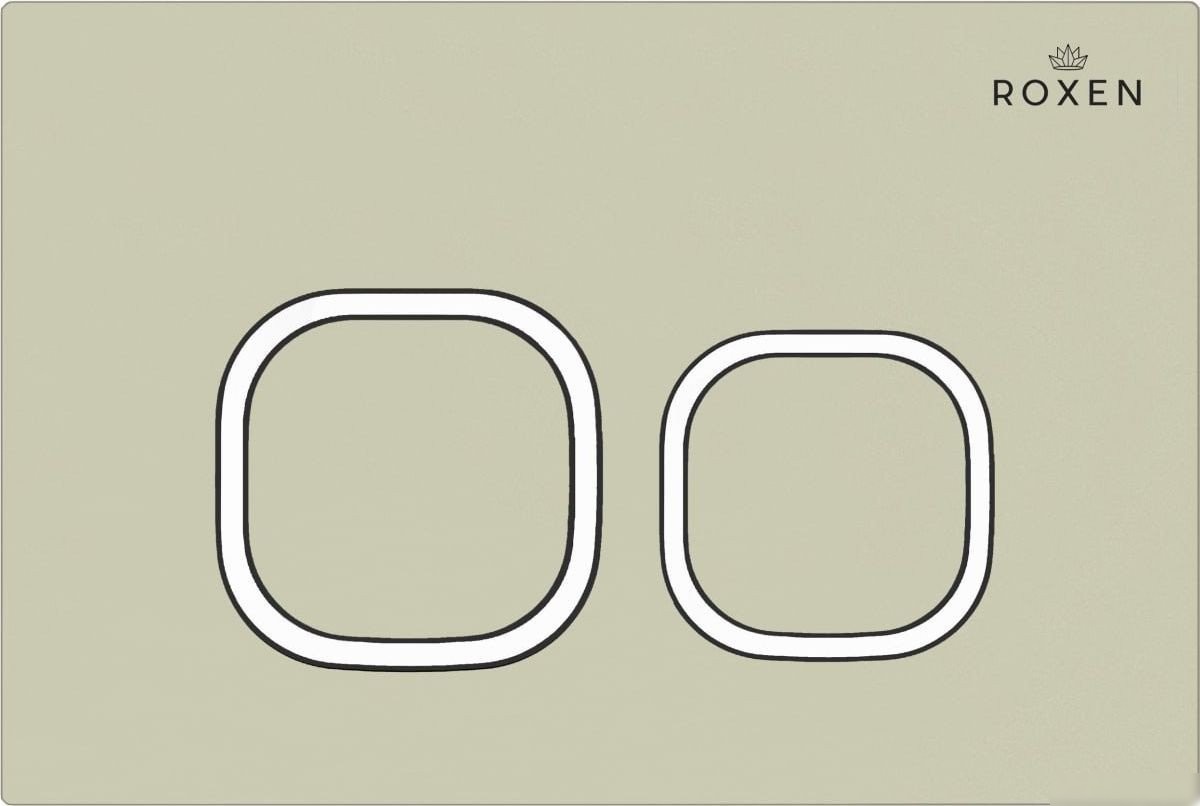 Унитаз приставной Roxen Antares в комплекте с инсталляцией Attach 5 в 1 966965 (кнопка: пастель бежевый) - фото товара