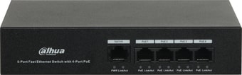 Коммутатор Dahua DH-PFS3005-4ET-36 – изображение в каталоге