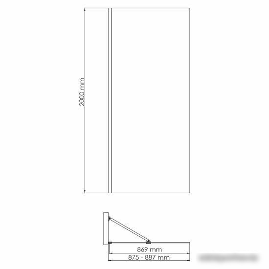 Душевая стенка Wasserkraft Aisch 55W39 - фото товара
