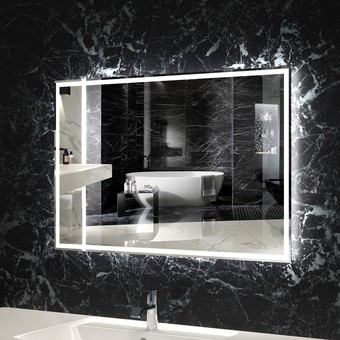 Пекам Зеркало LED Greta-80x90sp (сенсор на прикосновение/подогрев) – изображение в каталоге