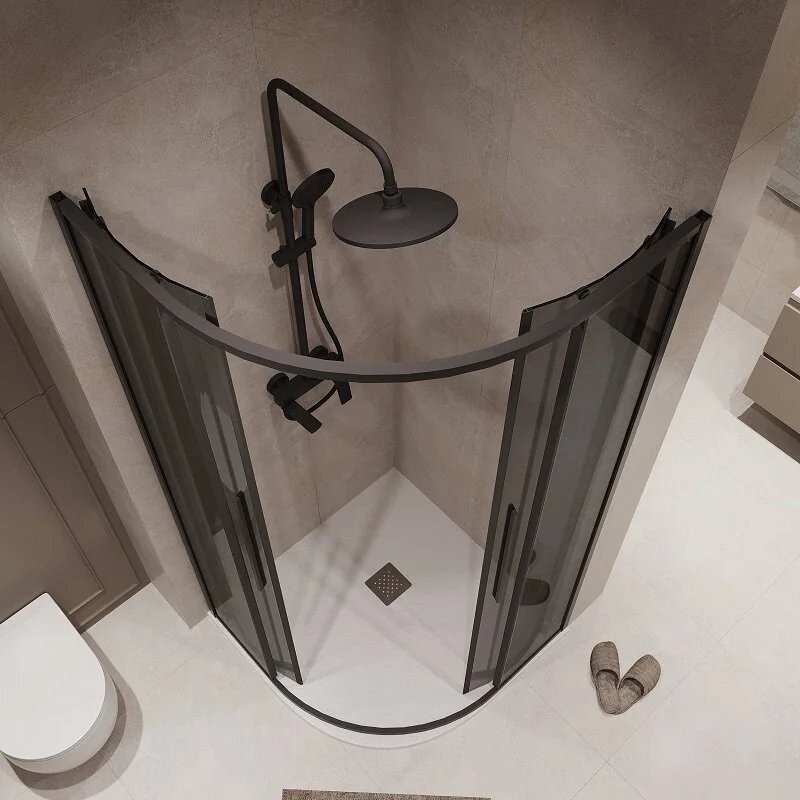 Душевой уголок Niagara NG-2827-34BLACK 100x100x195 (черный матовый/тонированное стекло) - фото товара