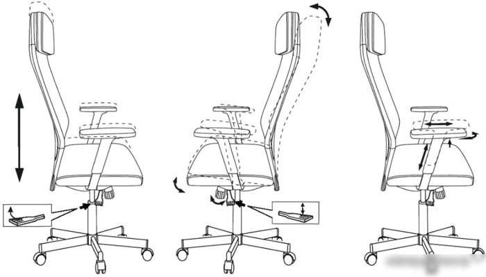 Кресло Бюрократ T-995/BLACK (черный) – фото товара
