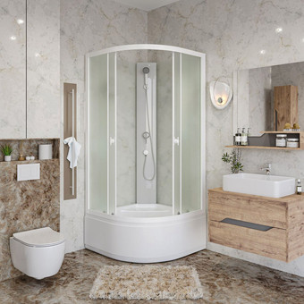 Душевая кабина Niagara Promo P90/40/MT/BK 90x90x195 - изображение в каталоге