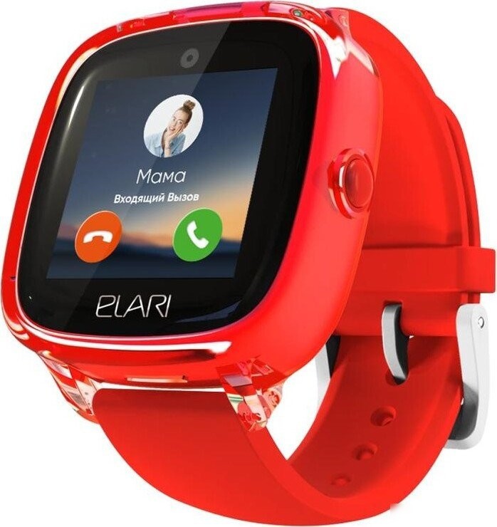 Детские умные часы Elari KidPhone Fresh 4G (красный) – фото товара