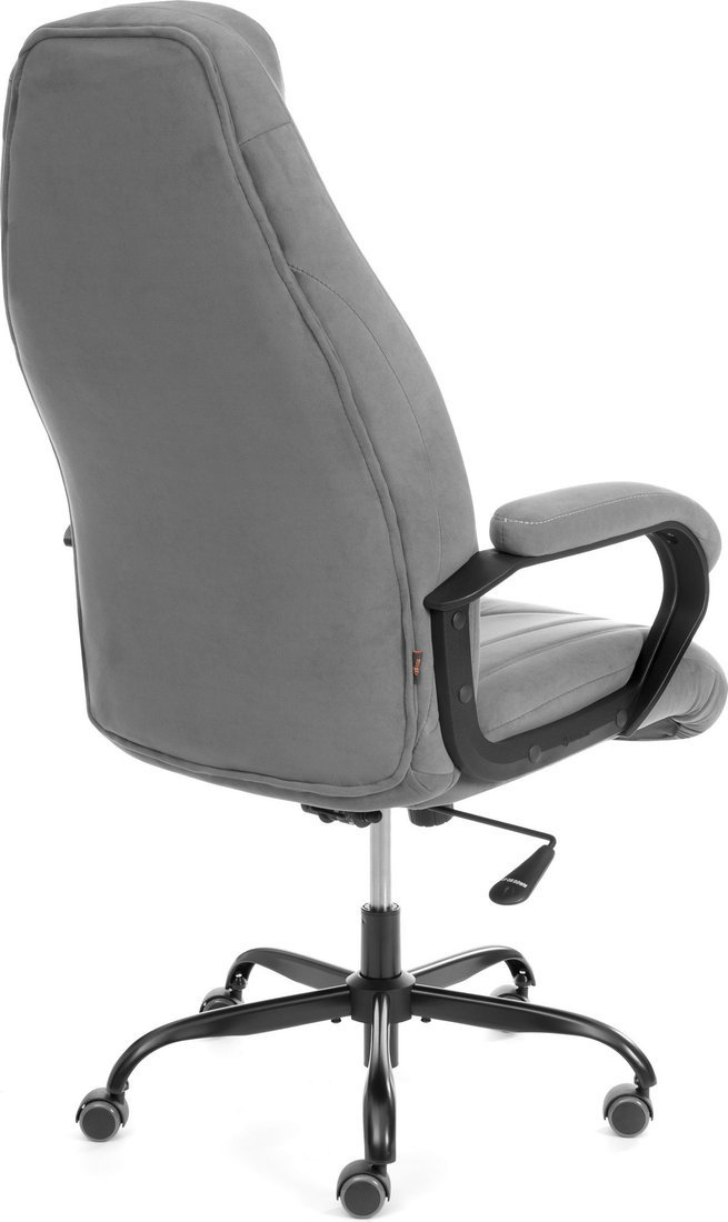 Офисное кресло TetChair Boss metalBL (велюр, серый, 29) – фото товара