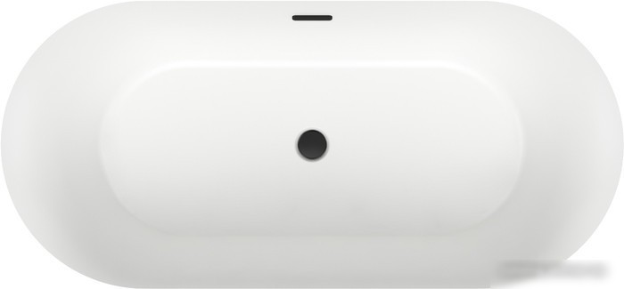 Ванна Wellsee Chalice Perfection 166x77 230601003 (отдельностоящая ванна белый глянец, экран, ножки, сифон-автомат матовый черный) - фото товара