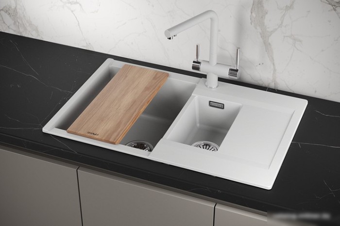Кухонная мойка Granula ES-7808 (арктик) - фото товара
