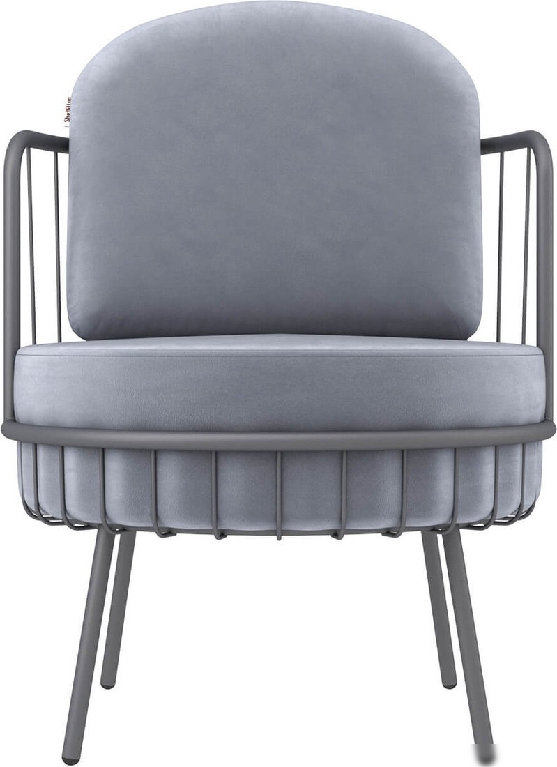 Интерьерное кресло Sheffilton SHT-AMS123 (стальной серый/графит муар) – фото товара