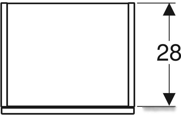 Geberit Шкаф-пенал Smyle Square 36 500.361.JR.1 (темный орех) – фото товара