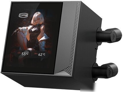 Система жидкостного охлаждения для процессора PCCooler DC360 Pro ARGB Display (черный) – фото товара