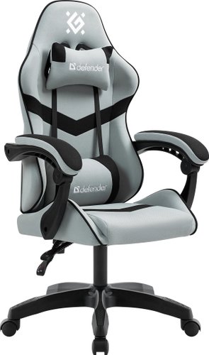 Игровое (геймерское) кресло Defender Savage (серый/черный) – изображение в каталоге