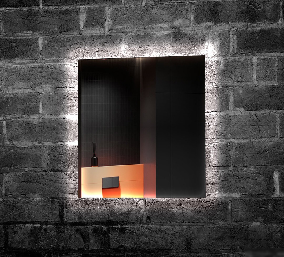 Пекам Зеркало Greta Fly 80x80 GretaFly-80x80dp (с подсветкой, сенсором на взмах руки и подогревом) – фото товара