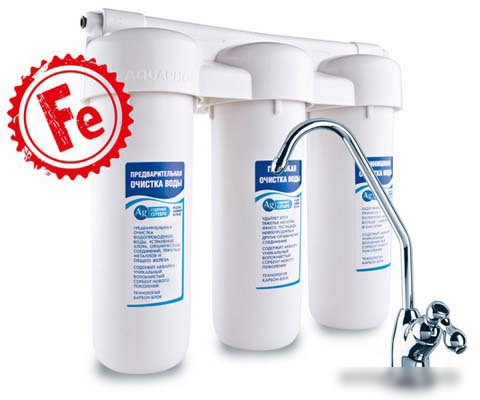 Стационарная система "под мойкой" АКВАФОР Трио Fe - фото товара