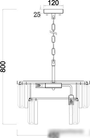 Подвесная люстра Freya Viviane FR11001PL-08G – фото товара