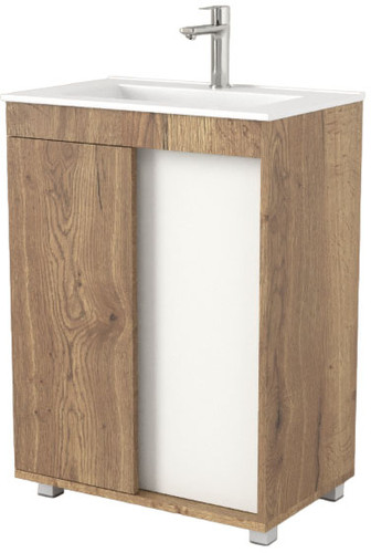 Дабер Тумба под умывальник 013 60 Т13.6.0.21 (дуб галифакс/белый) – изображение в каталоге