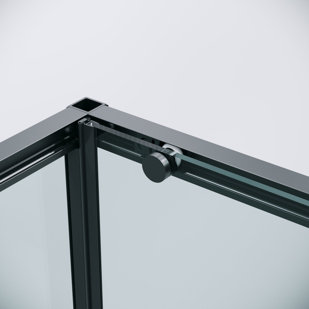 Душевой уголок Grossman Galaxy 140x80x195 120.K33.01.1480.21.00 (черный матовый/стекло прозрачное) - фото товара