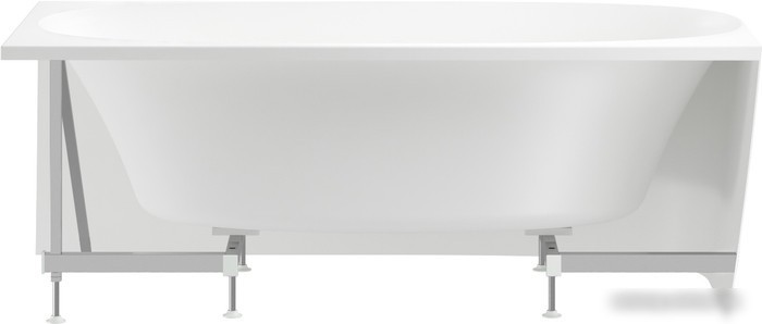 Ванна Wellsee Belle Spa 2.0 160x75 235802002 (пристенная ванна (левая) белый глянец, экран, каркас, сифон-автомат глянцевый белый) - фото товара