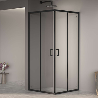 Душевой уголок RGW PA-030B 3508103088-14 80x80 (черный/прозрачное стекло) - изображение в каталоге