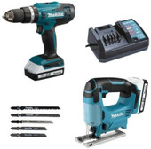 Makita DK18B59Y (шуруповерт, лобзик, 2 АКБ) – изображение в каталоге