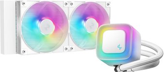 Система жидкостного охлаждения для процессора DeepCool LE240 WH V2 R-LE240-WHAMMN-G-2 – изображение в каталоге
