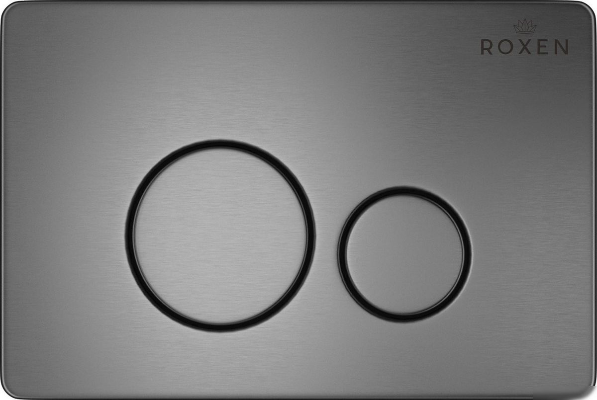 Унитаз приставной Roxen Antares в комплекте с инсталляцией Attach 5 в 1 967074 (кнопка: оружейная сталь) - фото товара