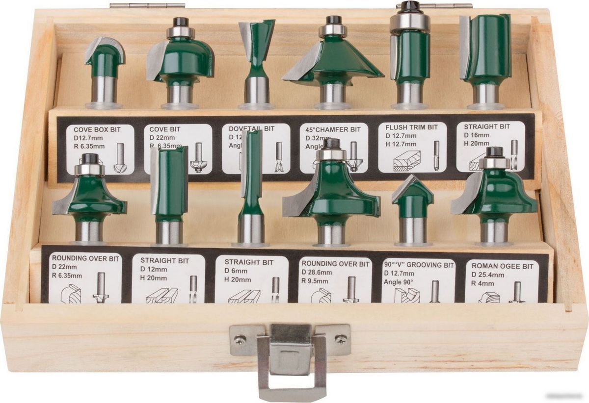 Набор фрез FIT 36578 (12 шт) – фото товара