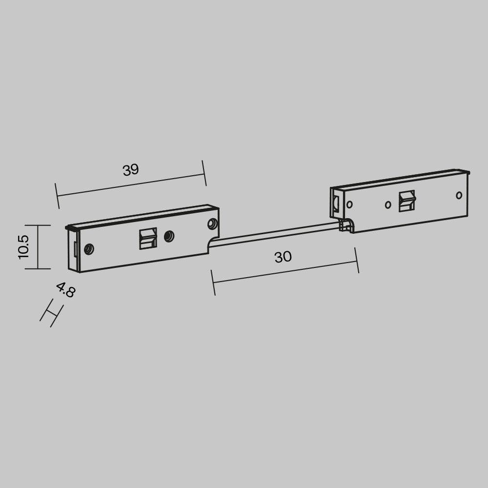 Коннектор питания шинопровода Technical Levity TRA184CPC-1B-7.5 – фото товара