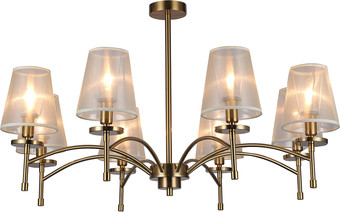 Подвесная люстра Escada Faith 694/8PL E14*40W Gold – изображение в каталоге