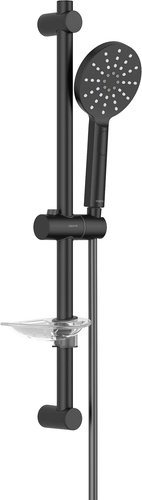 Душевой гарнитур Aquatek Оберон AQ2014MB (матовый черный) - изображение в каталоге