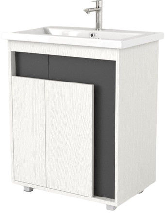 Дабер Тумба под умывальник 015 Тобага/Эридан/Артвин 60 Т15.6Т.0.20 (белый древесный/серый) – изображение в каталоге